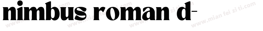 nimbus roman d字体转换